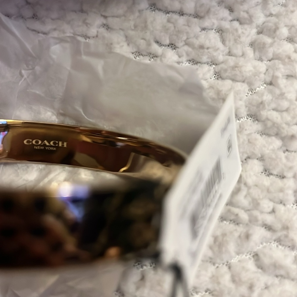 Coach Gold Bangle Bracelet - Picture 3 of 3